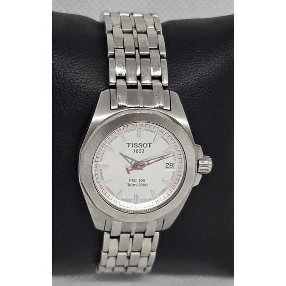 Women's Tissot 1853 Silver Tone Dial Date Royal Oak Bezel Bracelet Band Watch 10 - Picture 3 of 7